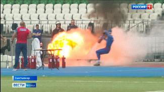 В Сыктывкаре проходят межрегиональные соревнования Главных управлений МЧС России