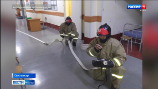 В Центре подготовки личного состава Северо-Западного округа Росгвардии состоялись пожарно-тактические учения