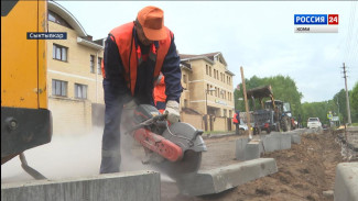 В столице Коми в самом разгаре дорожная кампания
