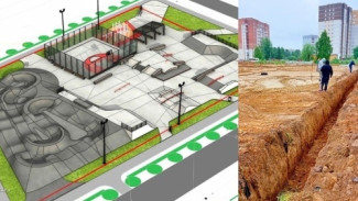 На территории будущего скейт-парка в Орбите идет активная подготовка территории