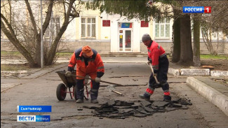 Сегодня в сквере у Вечного огня в Сыктывкаре начались работы