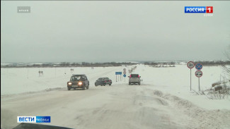 Грузоподъёмность ледовой переправы через Печору в районе посёлка Озёрный увеличилась