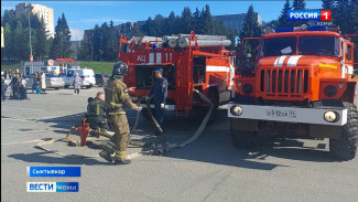 В Сыктывкаре прошли учения пожарно-спасательного гарнизона