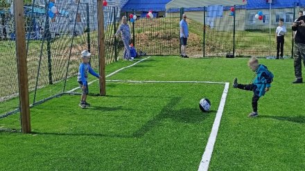 В корткеросском селе появилось новое футбольное поле