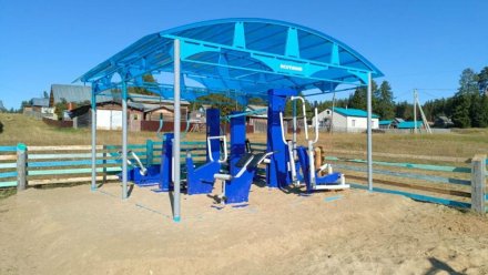 В Усть-Куломском районе появился еще один уличный тренажерный комплекс