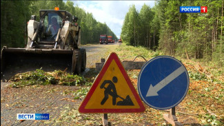 На подъезде к селу Ыб в Сыктывдинском районе продолжается ремонт автомобильной дороги