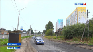 В Сыктывкаре на улице Тентюковской полным ходом идёт ремонт дороги