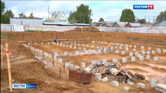 В Усть-Куломе началось строительство нового корпуса детского сада