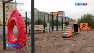 В Воркуте завершён монтаж современной площадки для дрессировки собак 