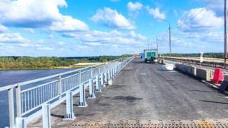 Продолжается ремонт автомобильного моста через Вычегду, соединяющего Корткерос и Аджером