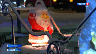 31 день до Нового года: в Сыктывкаре украшают Стефановскую площадь