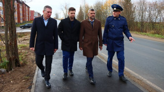 В Сыктывкаре завершается обустройство тротуара по улице Панева