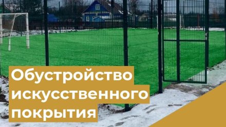 Развитие сельских территорий: обустройство искусственного покрытия футбольного поля в селе Лэзым
