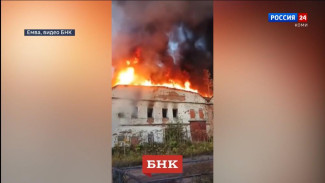 В Емве из-за пожара остановили работу котельной