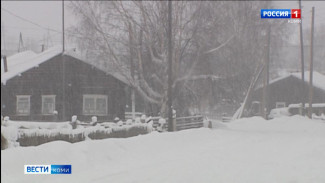 Коми гидрометцентр предупреждает: сегодня до вечера в Удорском районе ожидается сильный снегопад