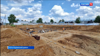 В селе Усть-Кулом строится новый корпус детского сада на 90 мест