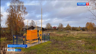 В селе Додзь Корткеросского района к газу подключили первые дома