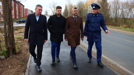 В Сыктывкаре завершается обустройство тротуара по улице Панева