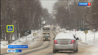 Заснеженные дороги в Выльгорте