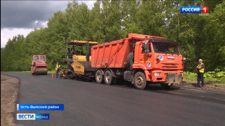 Завершаются дорожные работы на участке трассы Вогваздино-Яренск