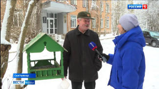 Сыктывкарские ученые-биологи развесили кормушки для птиц