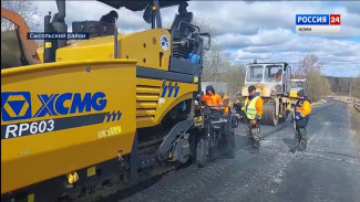 В Сысольском районе завершается ремонт дороги Вознесенская — Палауз