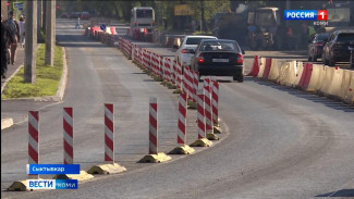 В Сыктывкаре на двух участках Октябрьского проспекта идут дорожные работы