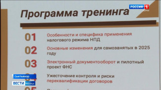 В Сыктывкаре прошёл тренинг для самозанятых и тех, кто хочет перейти на специальный налоговой режим
