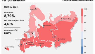 Годовая инфляция в Коми растет 