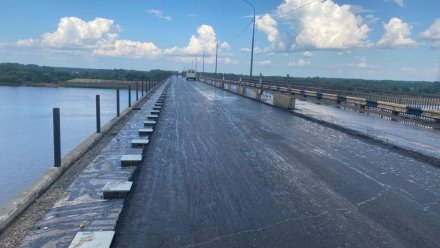 В Республике Коми продолжаются ремонтные работы на мосту через р. Вычегда