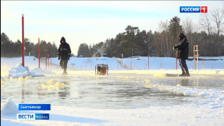 Алёшинскую переправу в районе заречных посёлков дополнительно намораживают
