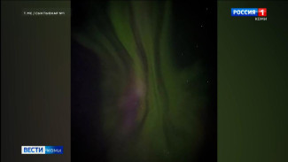 Северное сияние порадовало жителей столицы Коми