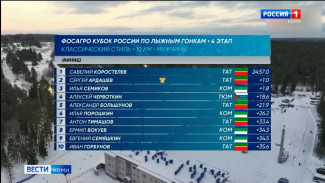 Илья Семиков снова в тройке призёров Кубка России по лыжным гонкам