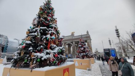 Ёлку Республики Коми на выставке «Россия» украсили мастера народных промыслов